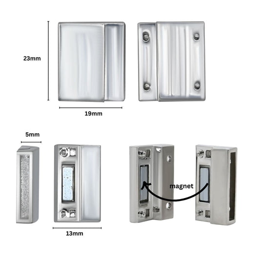 Magnetic Locks | Size : 23mm | Qty : 4pcs | ML04