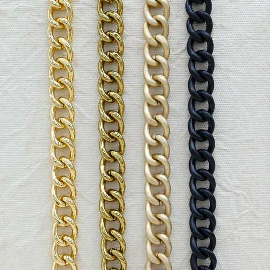 Aluminium Chain | Size : W-9mm H-12mm | Qty : 1mtr | JT-23-12-1