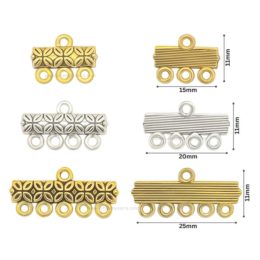 Multi-Strand Connector Charms for Jewelry Making | Qty : 100g | BF55