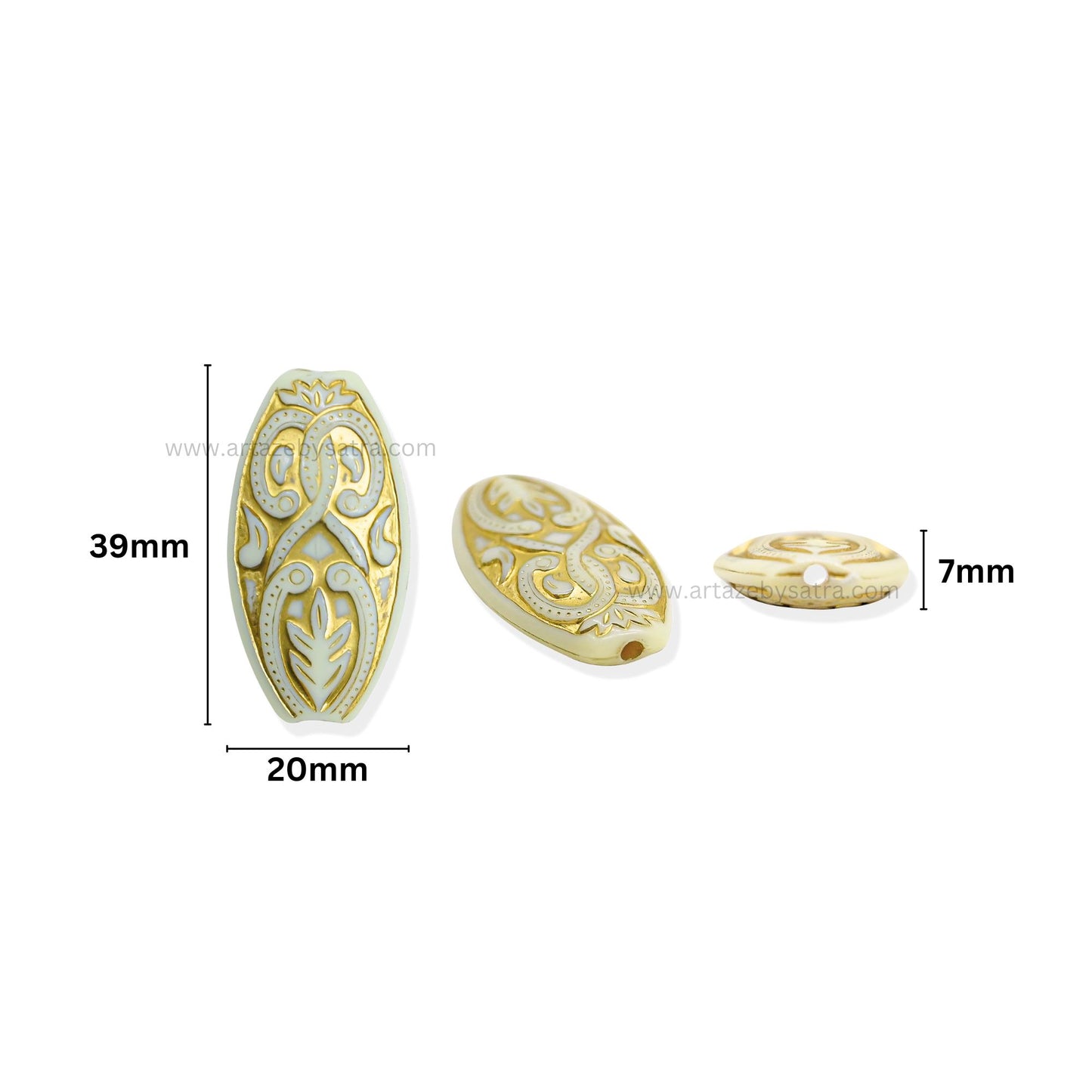 Smooth Round Spacer Beads | Size : 39mm | PB108