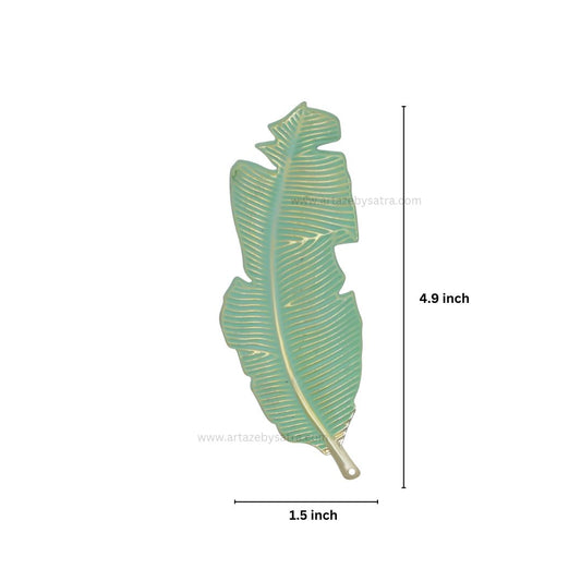 Leaf Coloured Metal Art | Size : 4.9inch | Qty : 10pcs | MA400