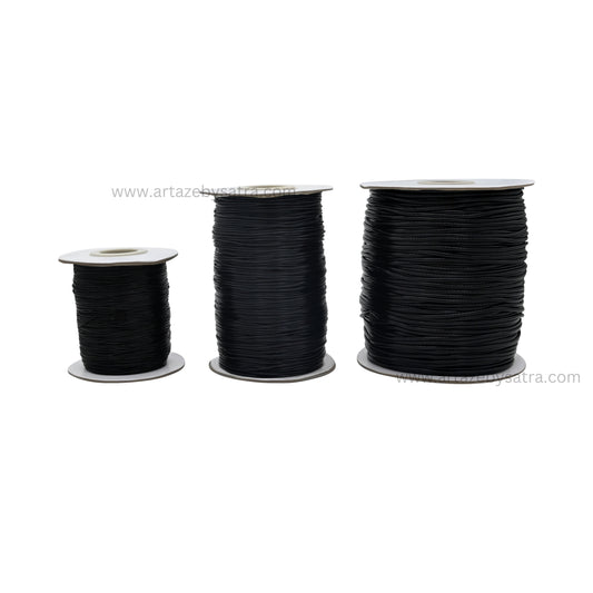 Black Cord | Size : 50-60Mtr Roll | Qty : 1pc | WT08