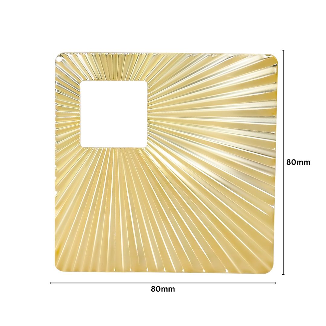 Square Metal Art Base | Size : 80mm | Qty : 100g | F-13-23 | MA20