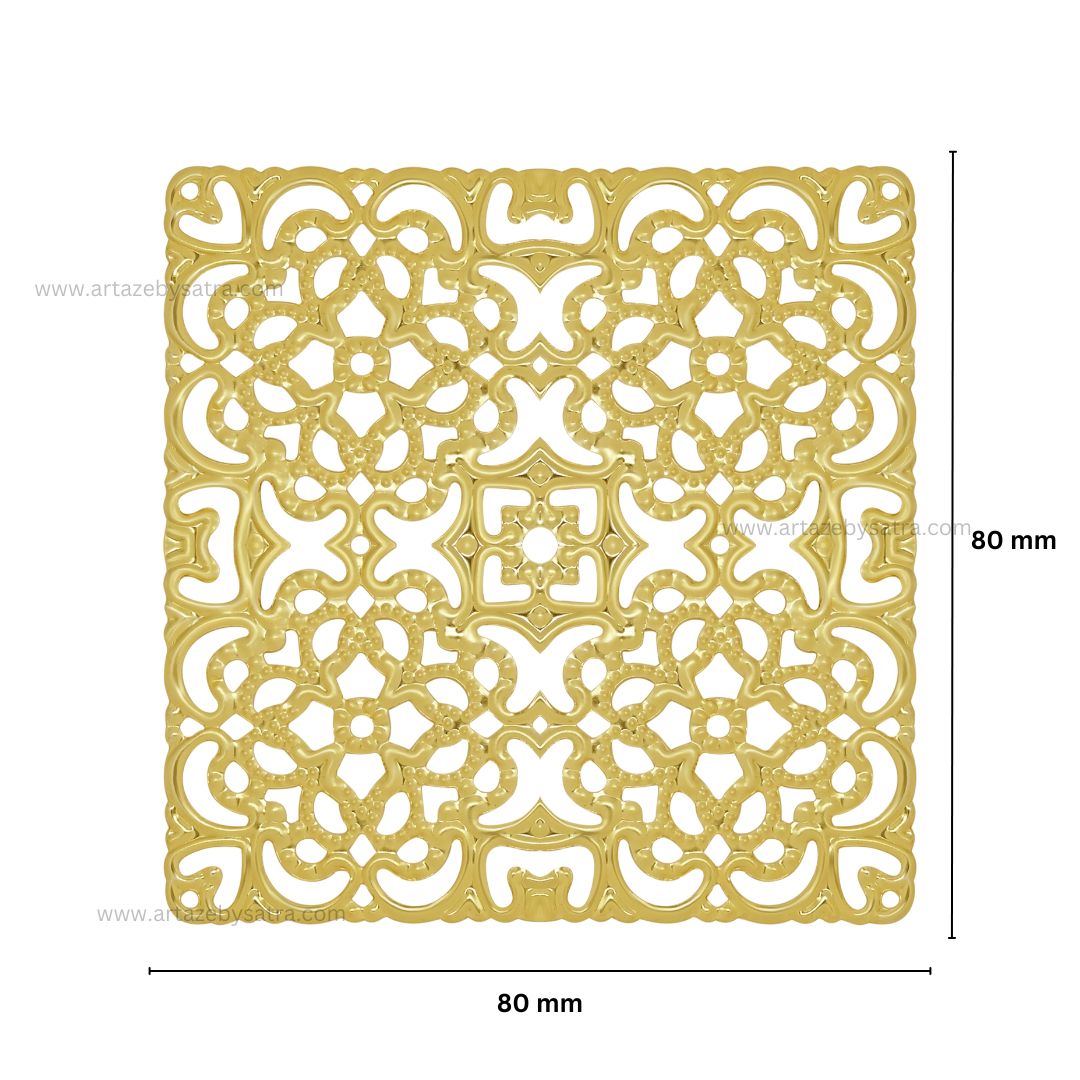 Designer Metal Art Base | Size : 80mm | Qty : 100g | F-13-24 | MA24