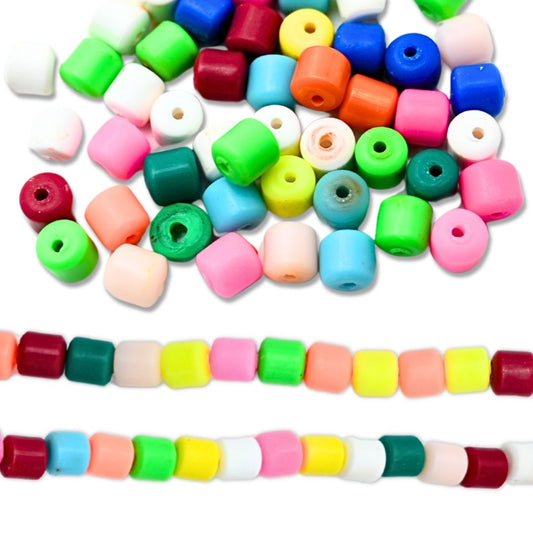 Plain Polymer Clay Fimo Beads | Size : 6mm-2mm | FB28
