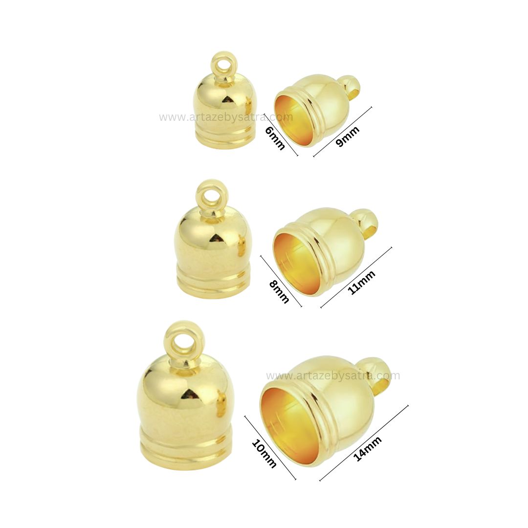 Jwellery Making Plastic End Caps | Qty : 500g | BF91