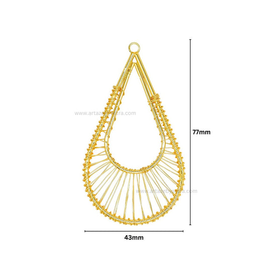 Wire Jewelry Design | Size : 77mm | Qty : 8pcs | WR38