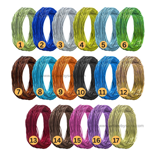 Wire Crafts Multi-Colored Aluminium Craft Wire | Qty : 50g roll | Size : 1mm | WT01