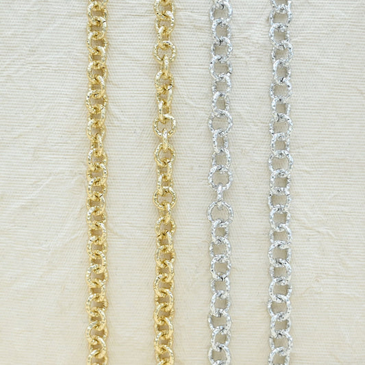 Aluminium Chain | Size : W-8mm H-8mm | Qty : 1mtr | JT-19-35-24