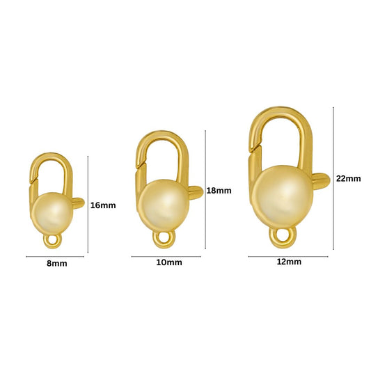 Brass Lobster With 18k Gold Plated (High Quality) | Qty : 2pcs | BF45
