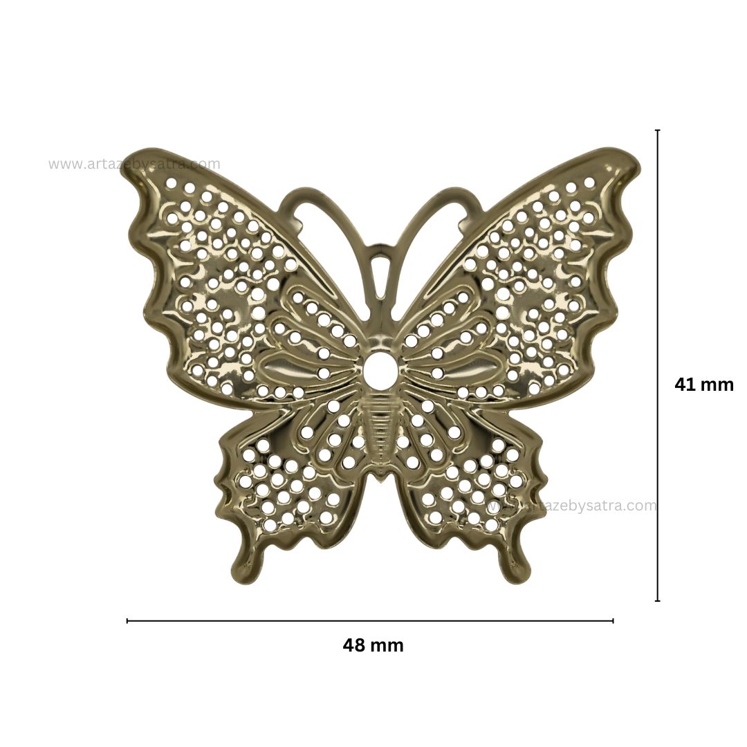 Butterfly Metal Art | Size : 41mm | Qty : 20pcs | F-7-4 | MA05
