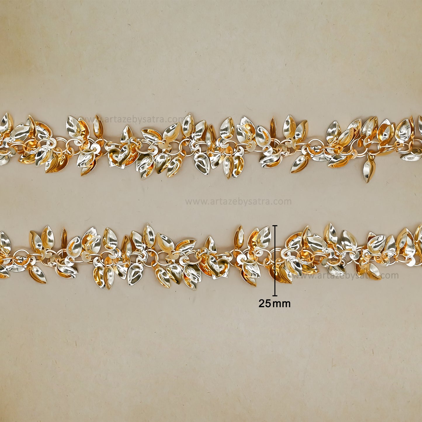 Small Leaves Shape Iron Chain | Qty : 1mtr | IC32