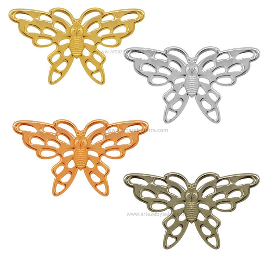 Butterfly Metal Art | Size : 41mm | Qty : 20pcs | F-6-14 | MA10