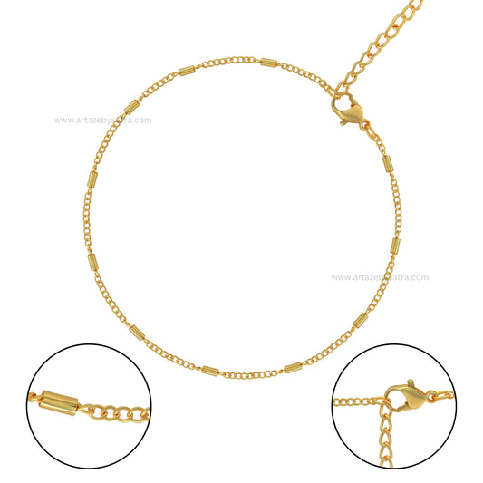 Iron Oval Beaded Chain | 5pc (High Quality) | RC09