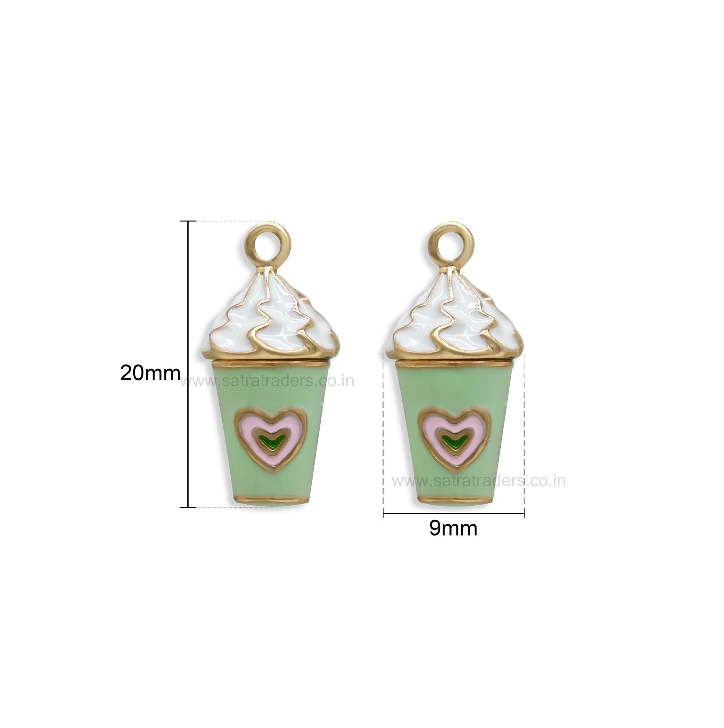 Coffee Cup Charm Pendant | Size : 20mm | Qty : 1pcs | CHE174