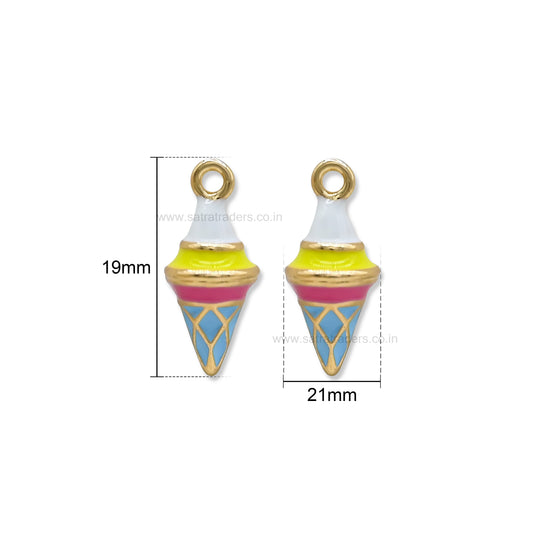 Spinning Top Charm Pendant | Size : 19mm | Qty : 1pc | CHE175