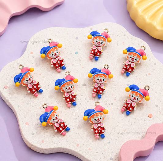 Joker Clown Charm Pendant | Size : 23mm | Qty : 1pc | CHE176