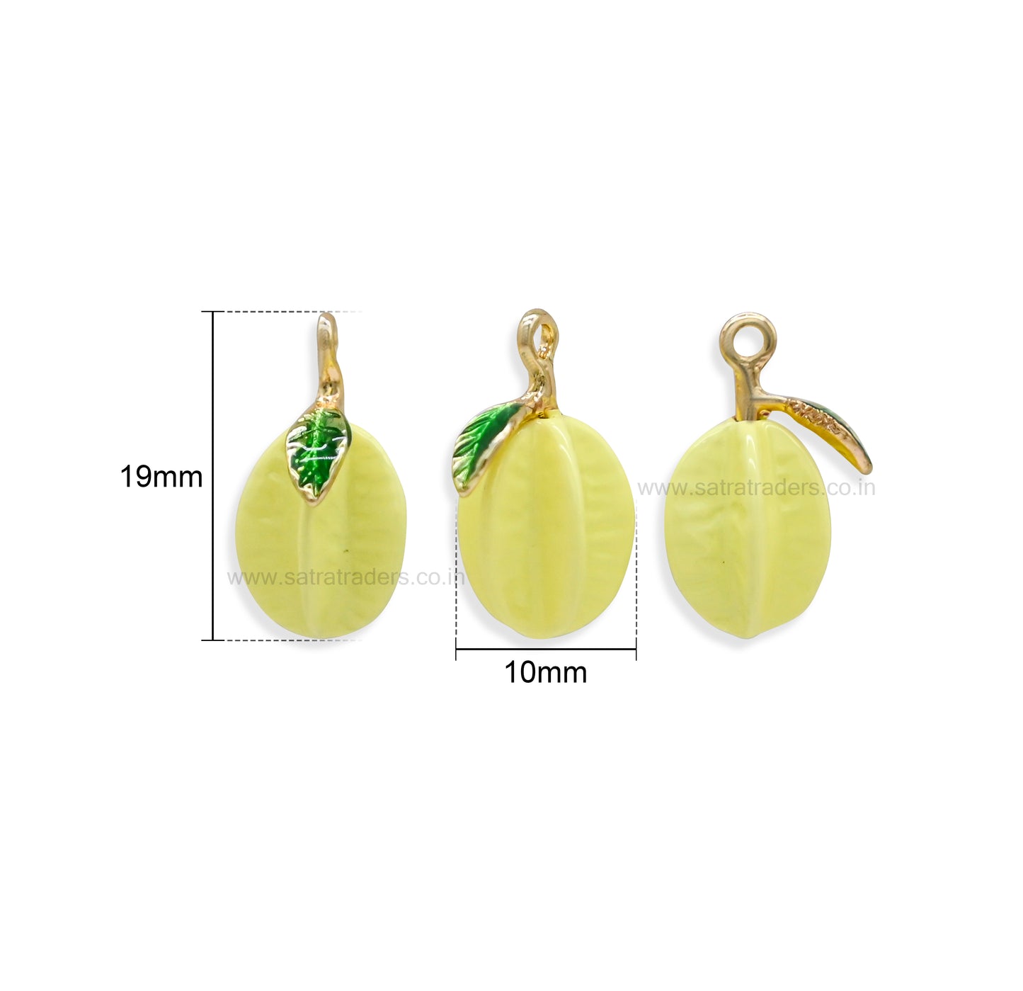 Star Fruit Charm Pendant | Size : 19mm | Qty : 1pc | CHE192