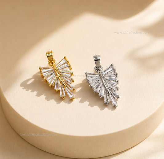 Wing shape Anti-Tarnish Charm | Size : 25mm | Qty : 1pc | CHL179