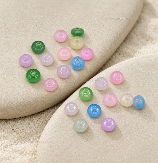 Assorted Rondelle Spacer Glass Beads | GB106