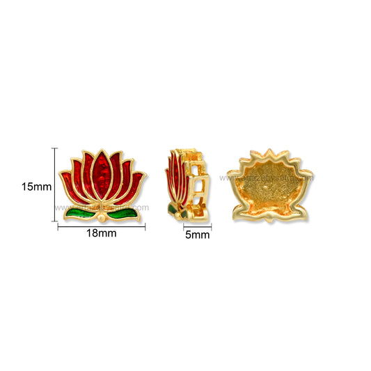 Meenakari Combo Packs | Size : 15mm | Qty : 12pcs 9 (all color 3pcs) | MKB71a
