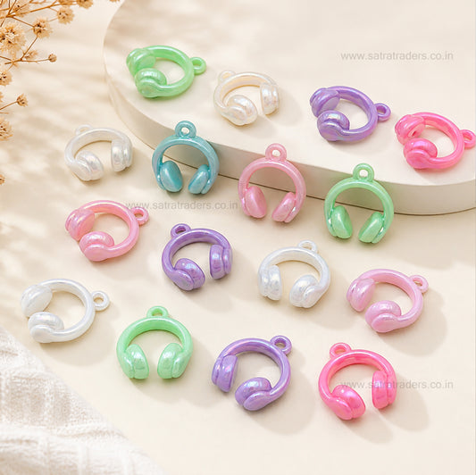 Assorted Cute Mini Headphone Beads | Size : 23mm | PB50