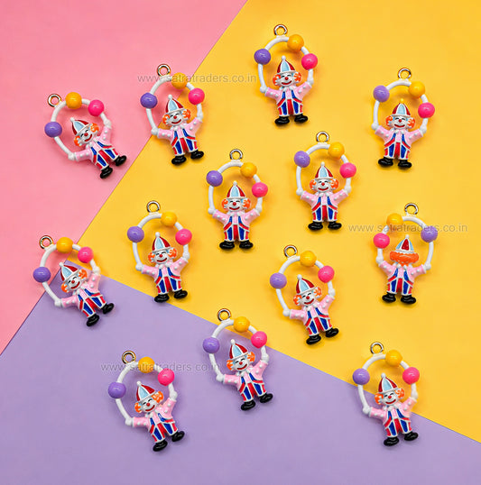 Juggling Clown Charm Pendant | Size : 23mm | Qty : 1pc | CHE182