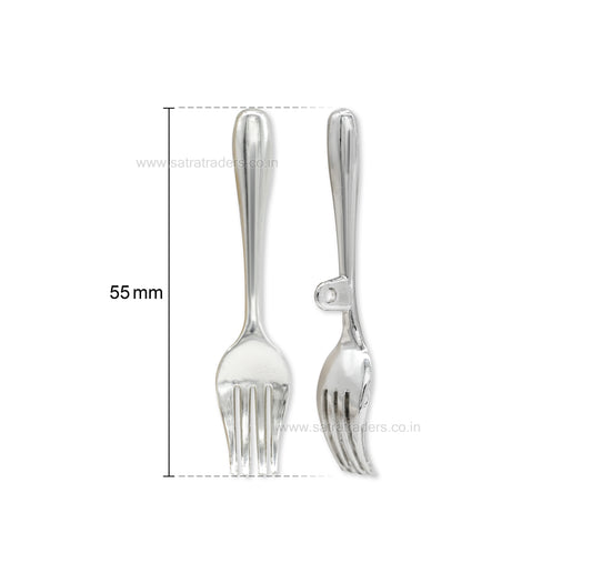 Miniature Dinner Fork Charm with Loop | Qty : 5pcs | G-1-28