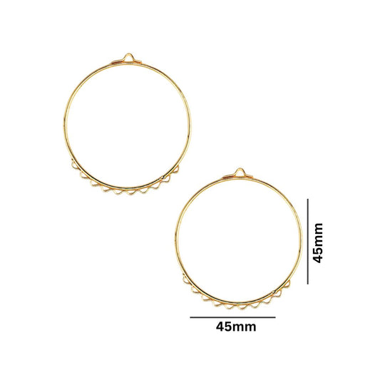 Earring Hoop 11 Naka Bengal Bali | Size : 45mm | Qty : 10pcs | EF84