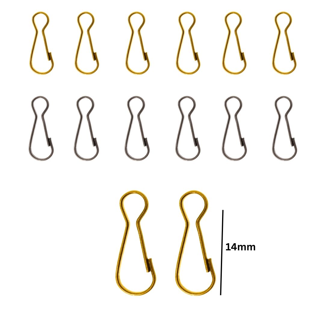 Spring Hooks Snap Clip | Size : 14mm | Qty : 500g | BF76