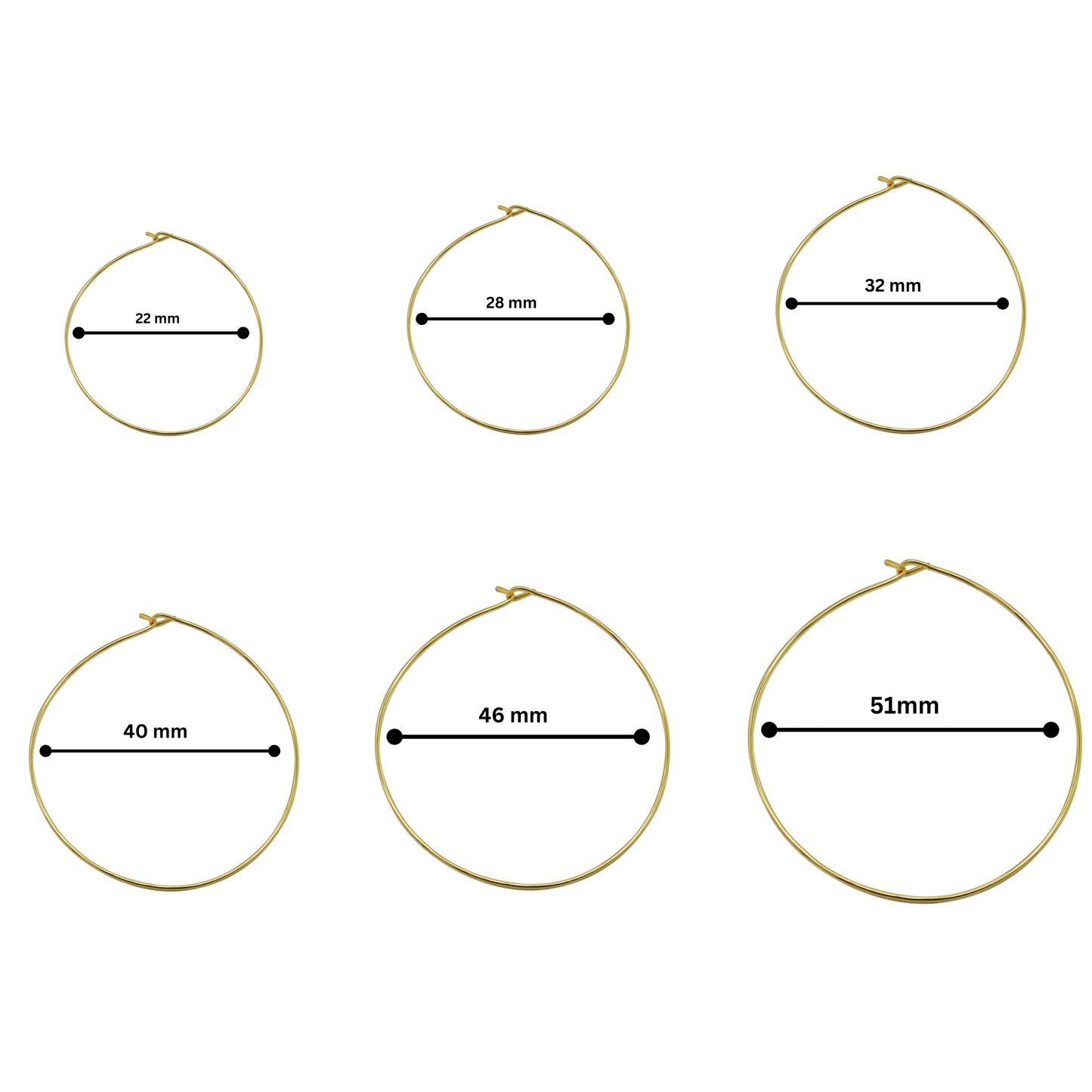 Ear Hoop Plain Bali | Qty : 1gross-144pcs | EF65