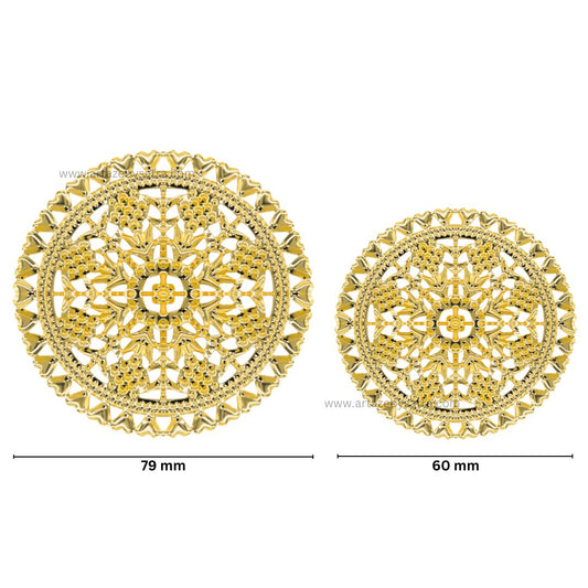Round Metal Art Base | Qty : 100g | Size : 79mm | F-28-11 | MA106