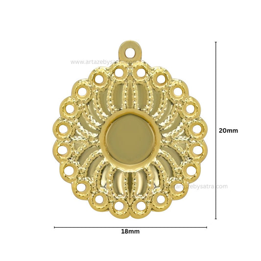 1 Naka Metal Art Base | Size : 20mm | Qty : 100g | MA179