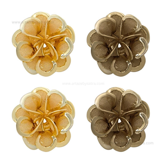 Metal Art Flower | Size : 21mm | Qty : 10pcs | MA205