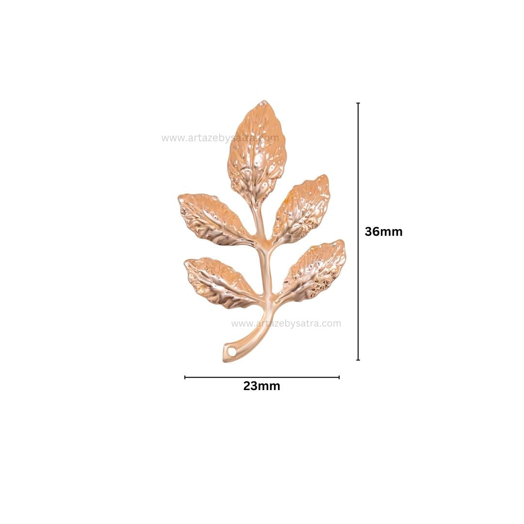 1 Naka Leaf Metal Art Base | Size : 36mm | Qty : 20pcs | F-2-24 | MA276