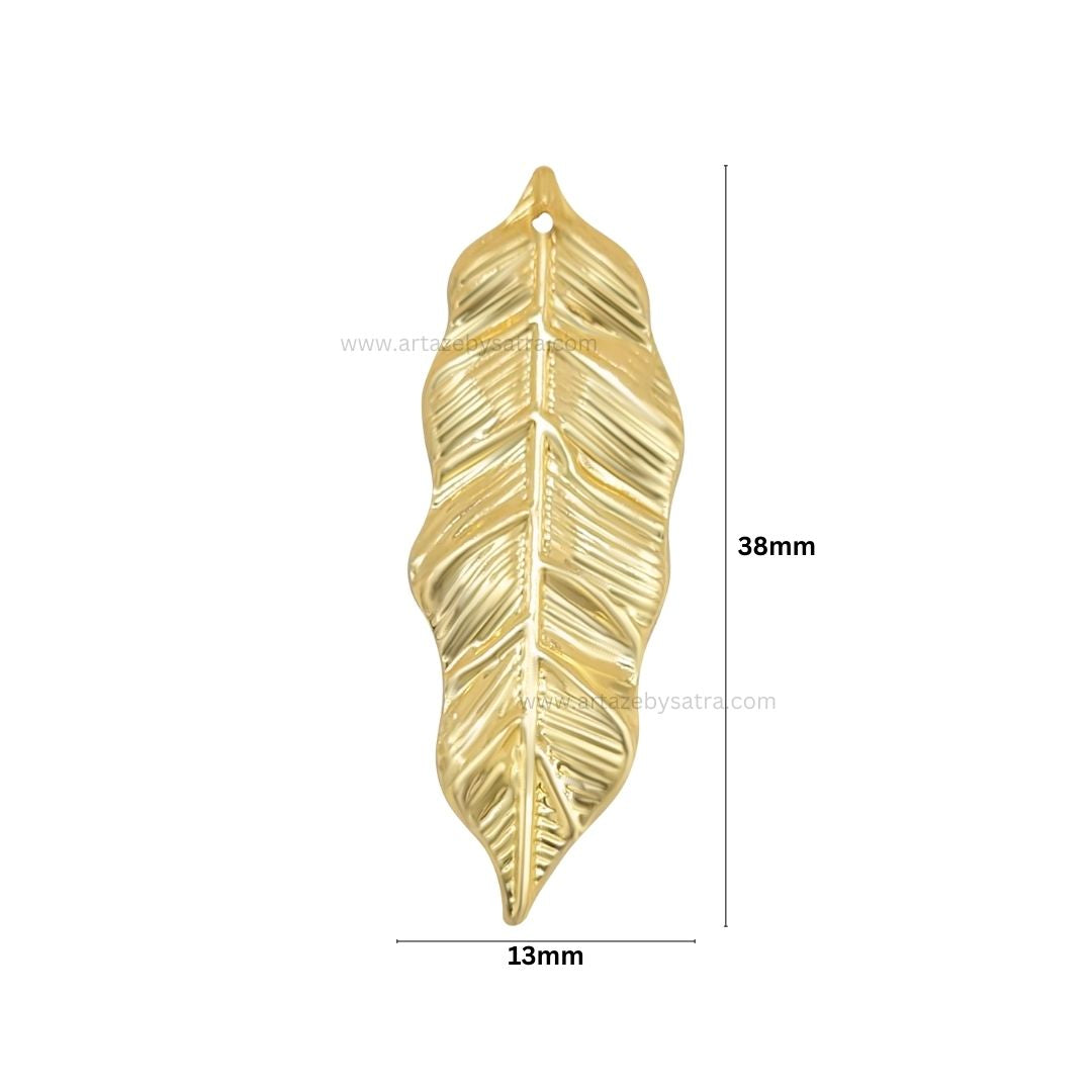 1 Naka Leaf Metal Art Base | Size : 38mm | Qty : 50pcs | F-2-27 | MA278