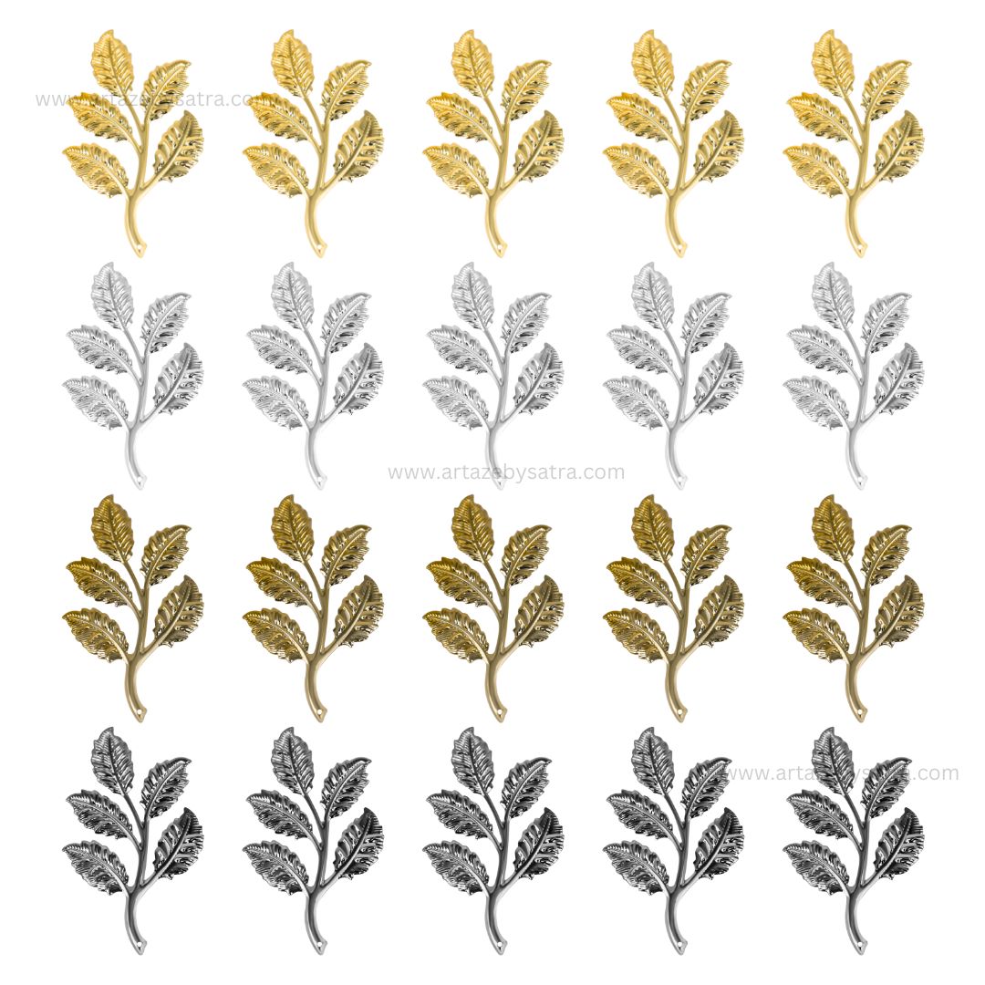 1 Naka Leaf Metal Art Base | Size :50mm | Qty :20pcs | MA287