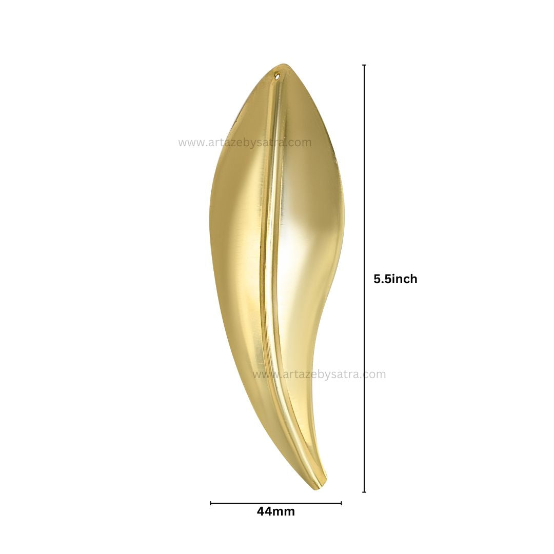 Metal art leaf | Size : 5.5inch | Qty : 10pcs | F-3-19 | MA305