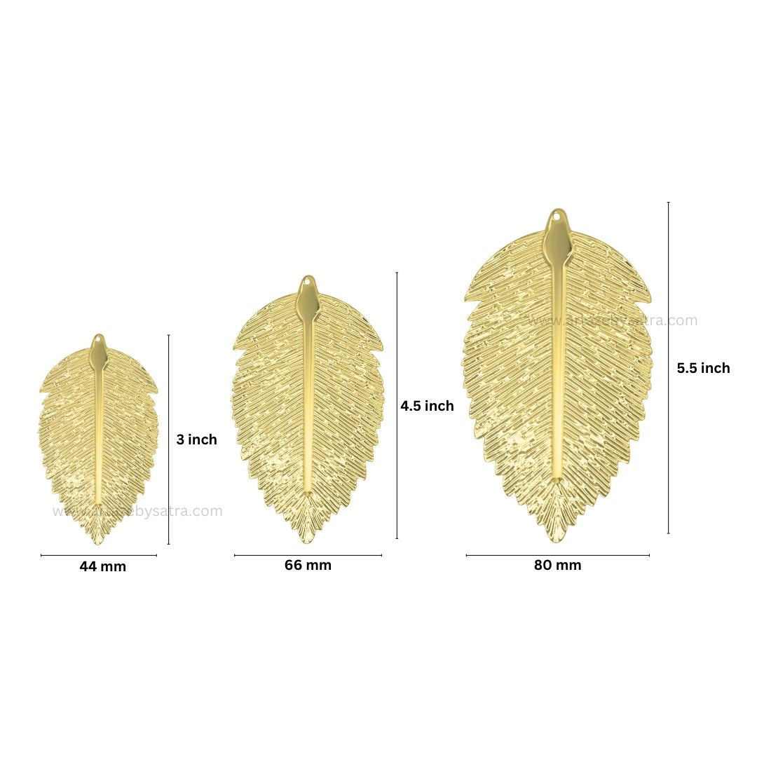 Metal art leaf | Size : 3,4.5,5.5inch | Qty :Qty : 100g | MA307