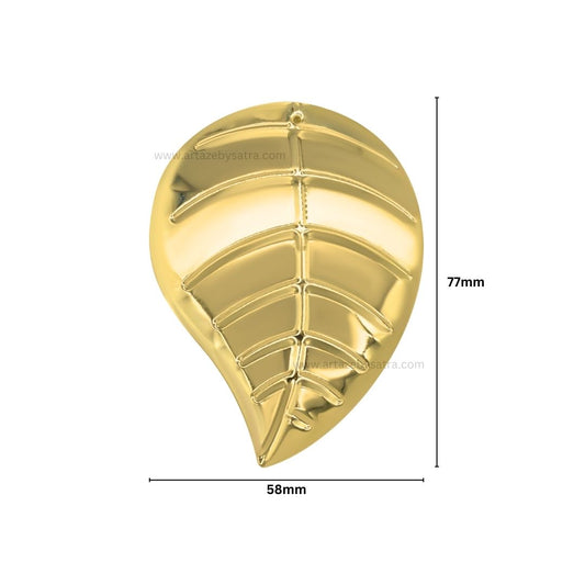 1 Loop Metal art leaf | Size : 4inch | Qty : 100g | MA313