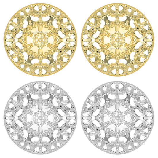 Round Metal Art Base | Size : 95mm | Qty : 100g | F-30-28 | MA79