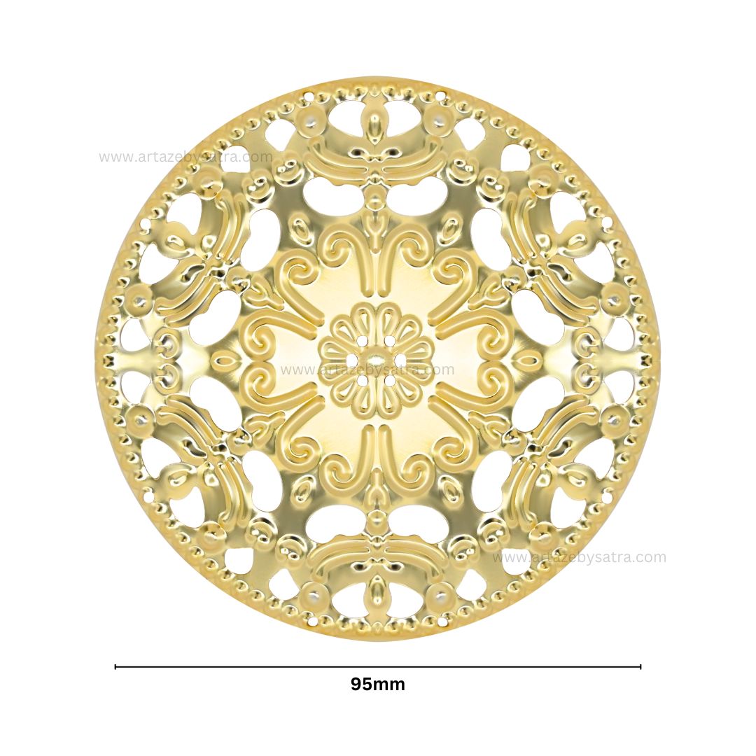 Round Metal Art Base | Size : 95mm | Qty : 100g | F-30-28 | MA79