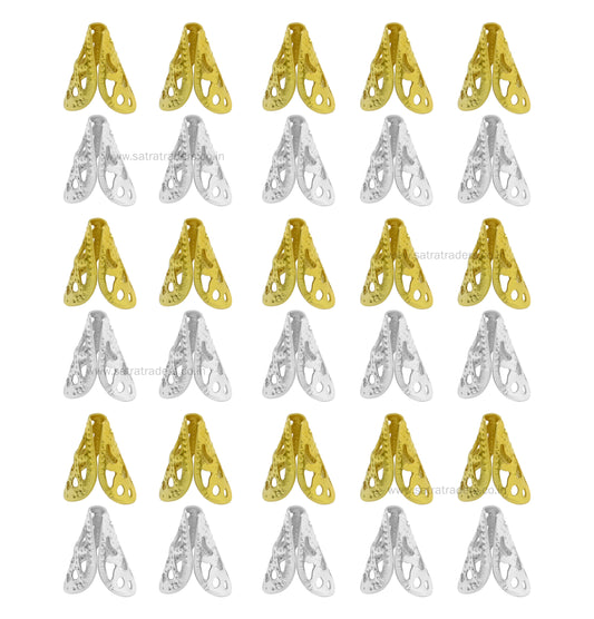 Designer Metal Beads Cap | Size : W-16mm H-16mm | Qty : 500g | MC16