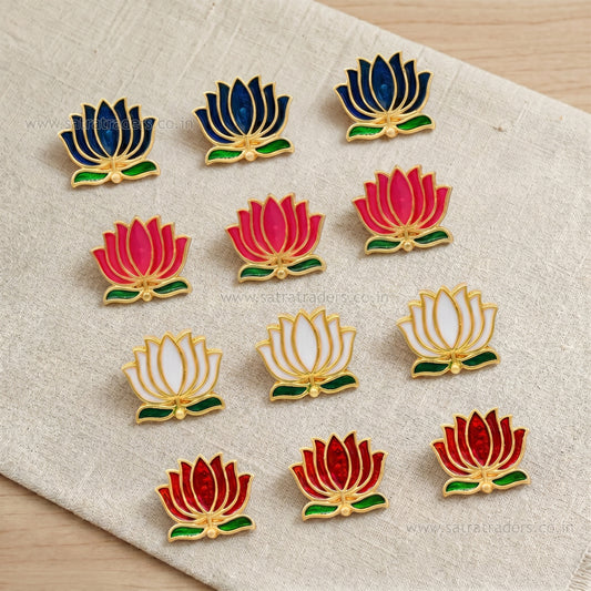 Meenakari Combo Packs | Size : 15mm | Qty : 12pcs 9 (all color 3pcs) | MKB71a