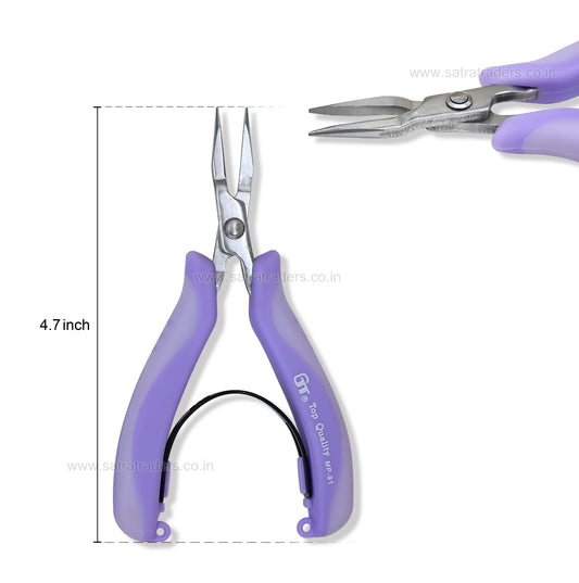 Flat Nose Jewelry Pliers | Qty : 1 | Size : 4.7-Inch | MP-91