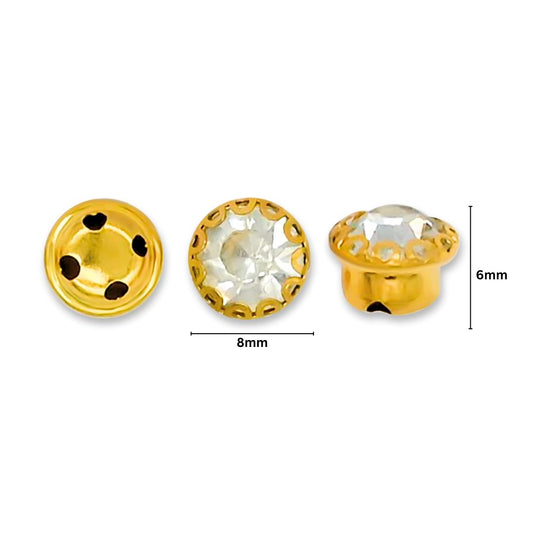 Stone Beads Size : 8mm | 100pcs | DC07
