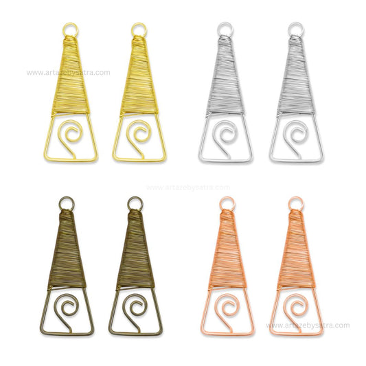 Wire Jewellery Design | Size : 54mm | 10pcs | WR02