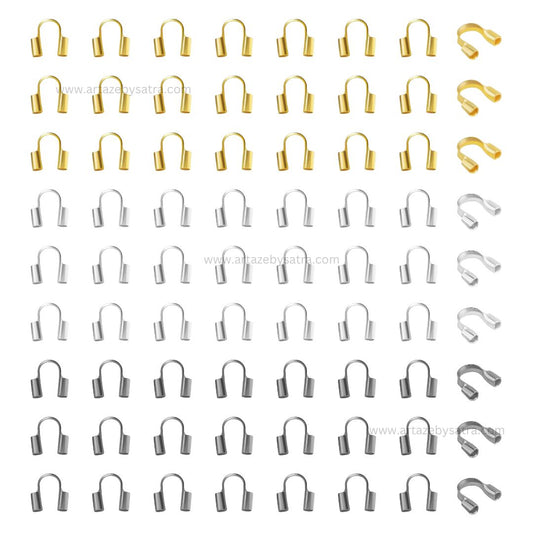 Wires Guard Loops U Clasp Connector | Size : 4mm | Qty : 1000pcs | BF110