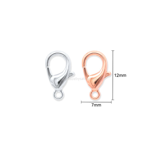 Brass Lobster Clasp | Size : 12mm | Qty : 25pcs | BF161