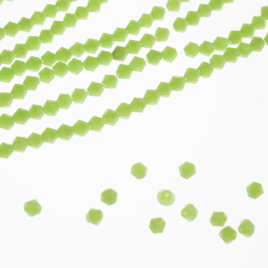Crystal Opaque Beads | Size : 4mm | Qty : 10 Line-approx 40 Beads perline | GB49